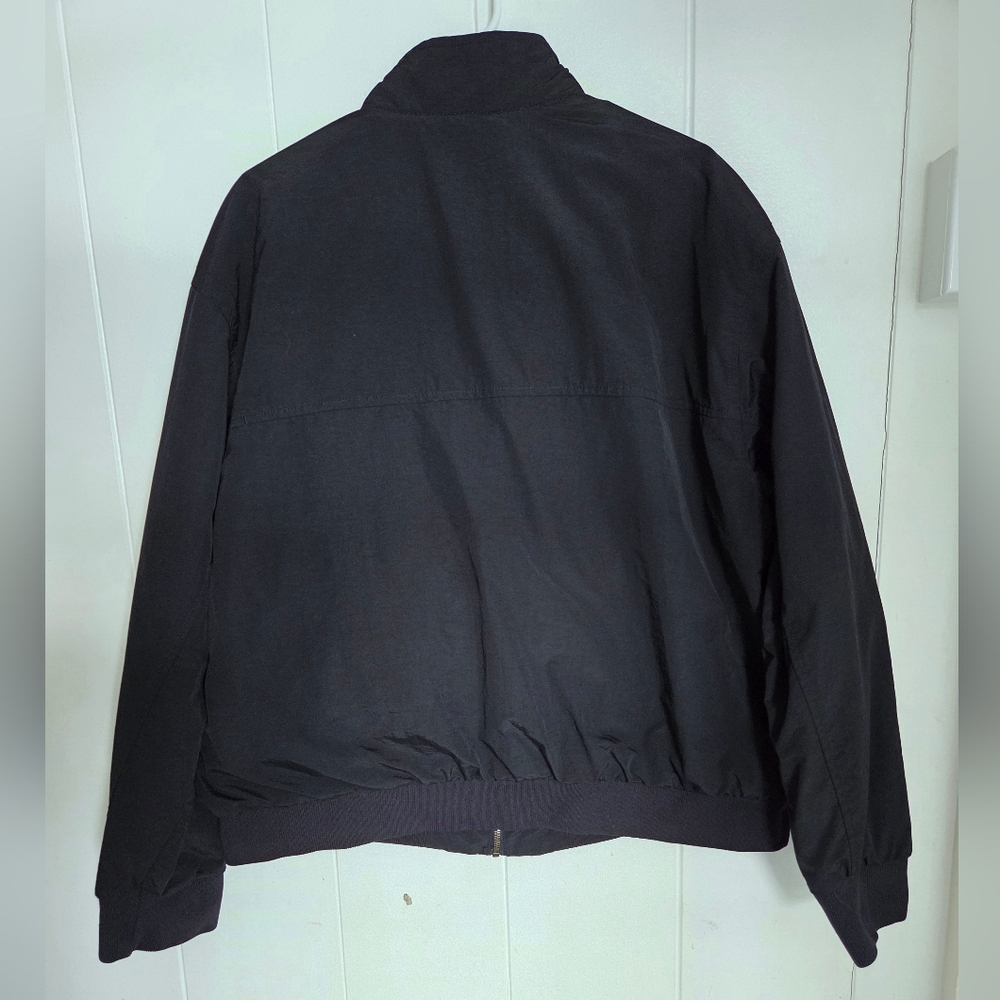 Covington Harrington Plaid Lined Zip Up Bomber Jacket Men XL Black Vintage Retro - Picture 4 of 13